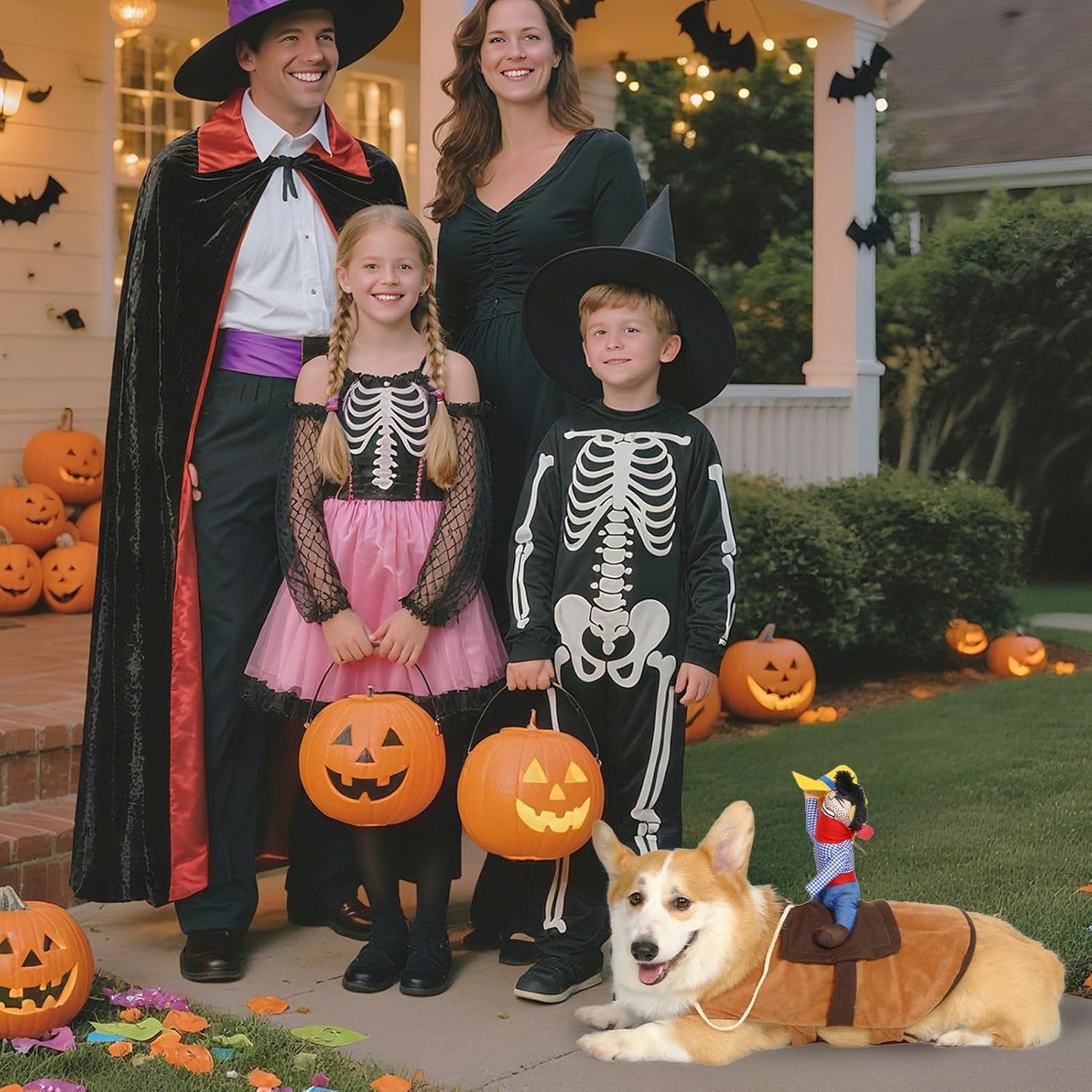 Cowboy Rider Dog Costume - Halloween Dog Costumes for Small Dogs