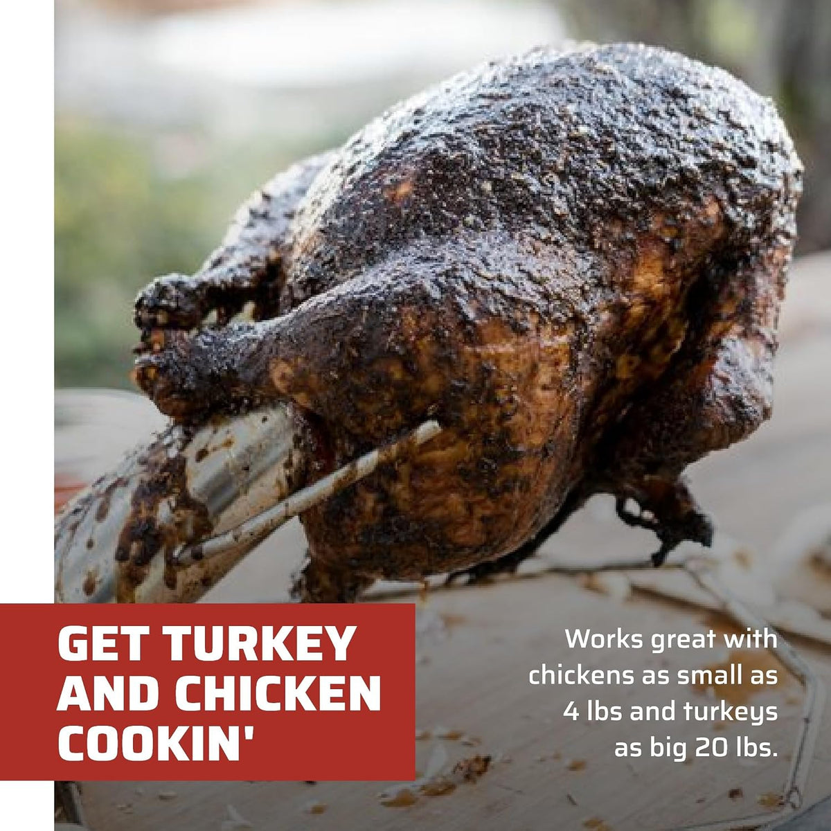 Turkey Cannon Infusion Roaster – Stainless Steel Poultry Roaster for Turkey & Chicken