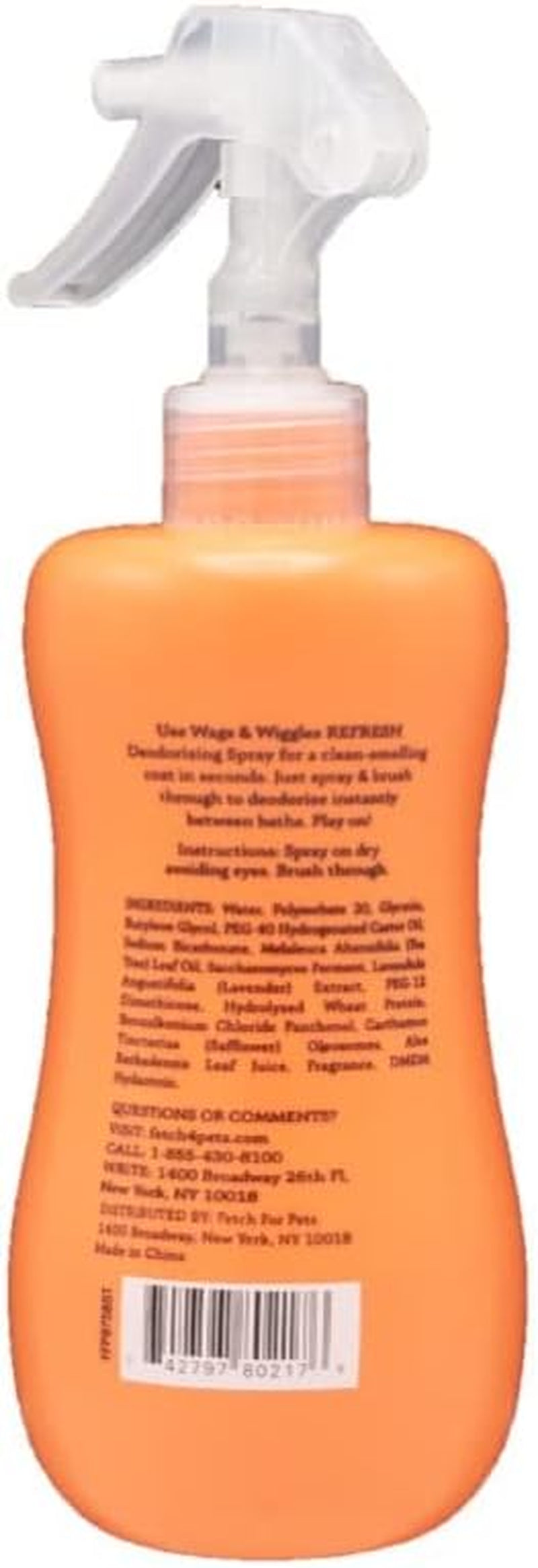 Wags & Wiggles Zesty Grapefruit Dog Deodorizing Spray, 12 fl oz (2-Pack)