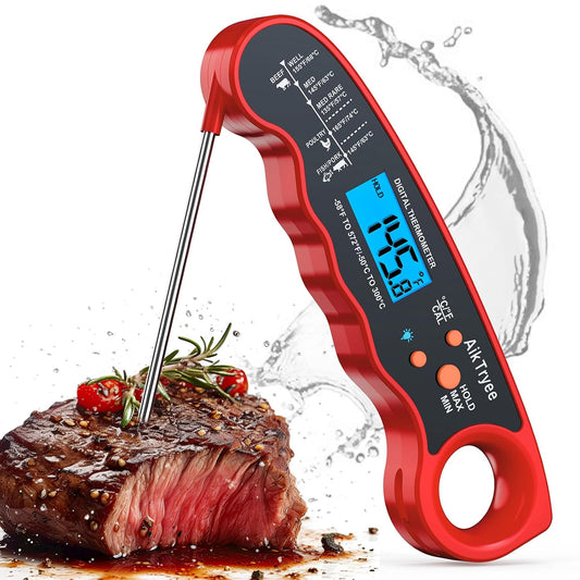 Digital Instant Read Meat Thermometer Kitchen Cooking Food Candy Thermometer for Oil Deep Fry BBQ Grill Smoker Thermometer by