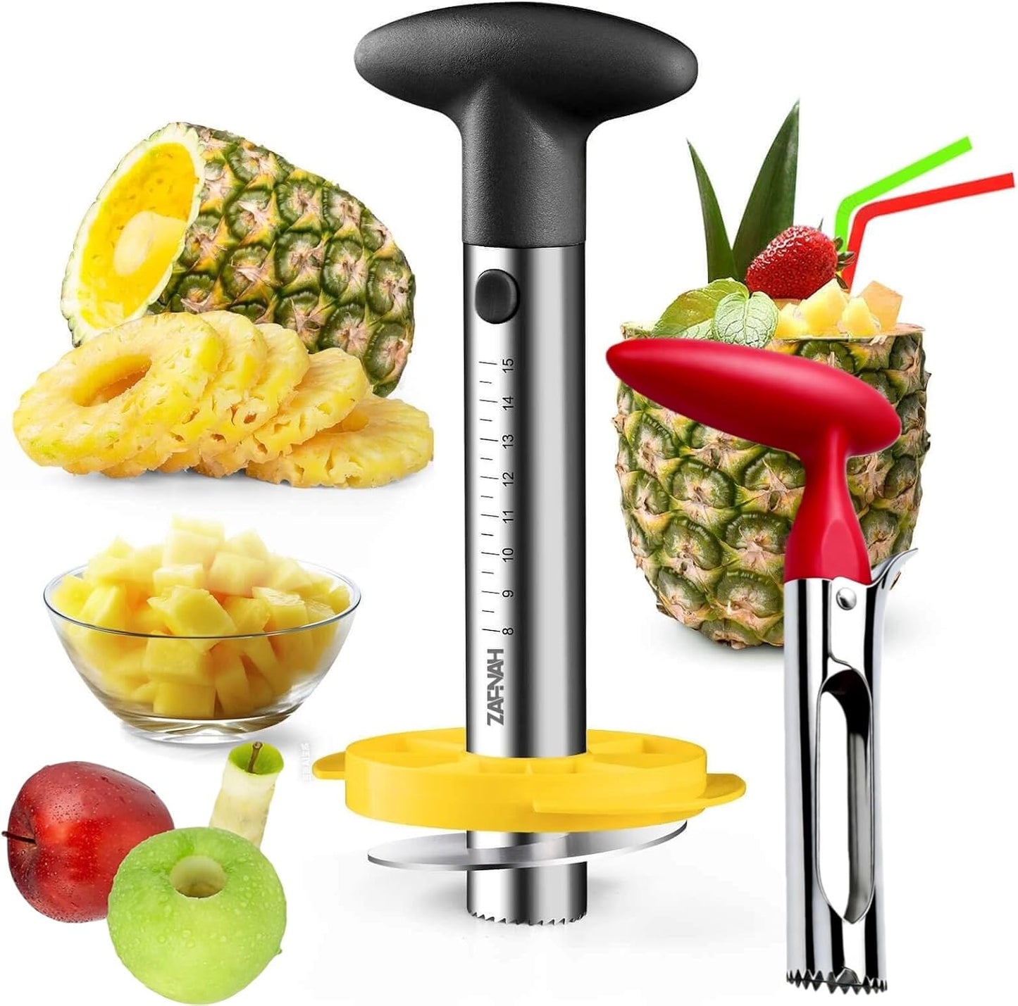 Stainless Steel Pineapple Corer and Slicer Tool