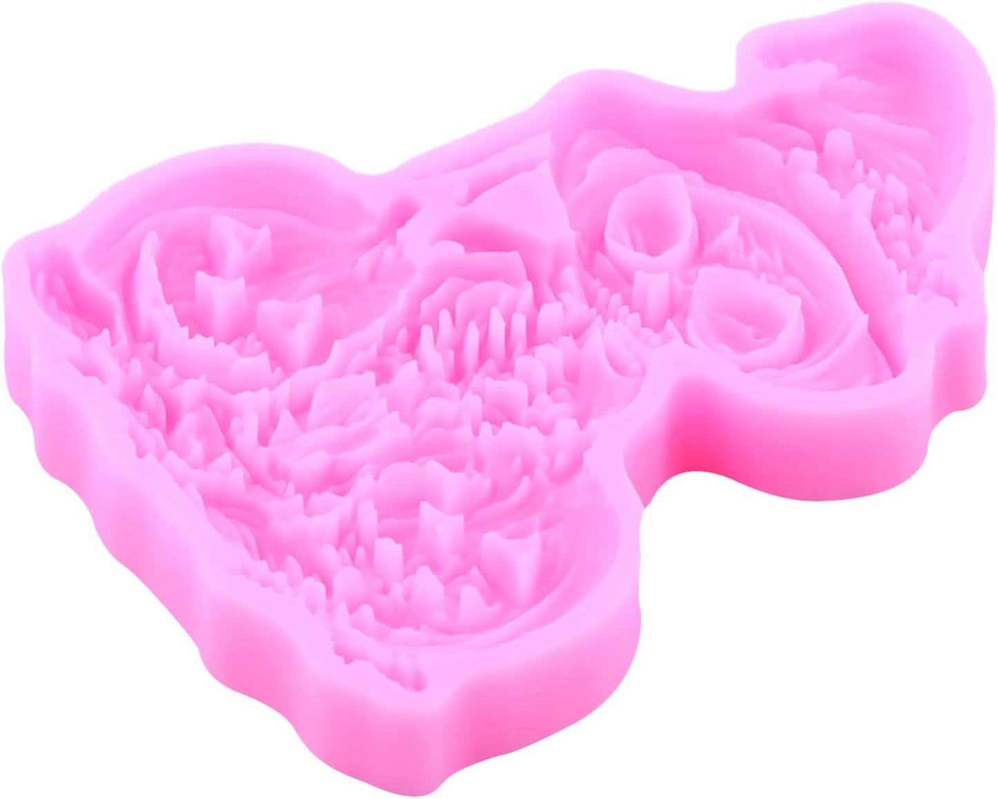 Halloween Skull & Pumpkin Silicone Fondant Mold for Cake Decorating