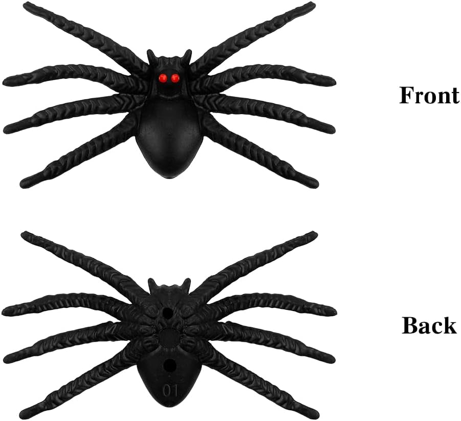 Halloween Fake Plastic Spiders, Halloween Spiders, Halloween Decorations Spiders, Small Realistic Spiders Black Fake Spiders, Halloween Small Spiders Prank Props, Halloween Joking Spiders Web Decor