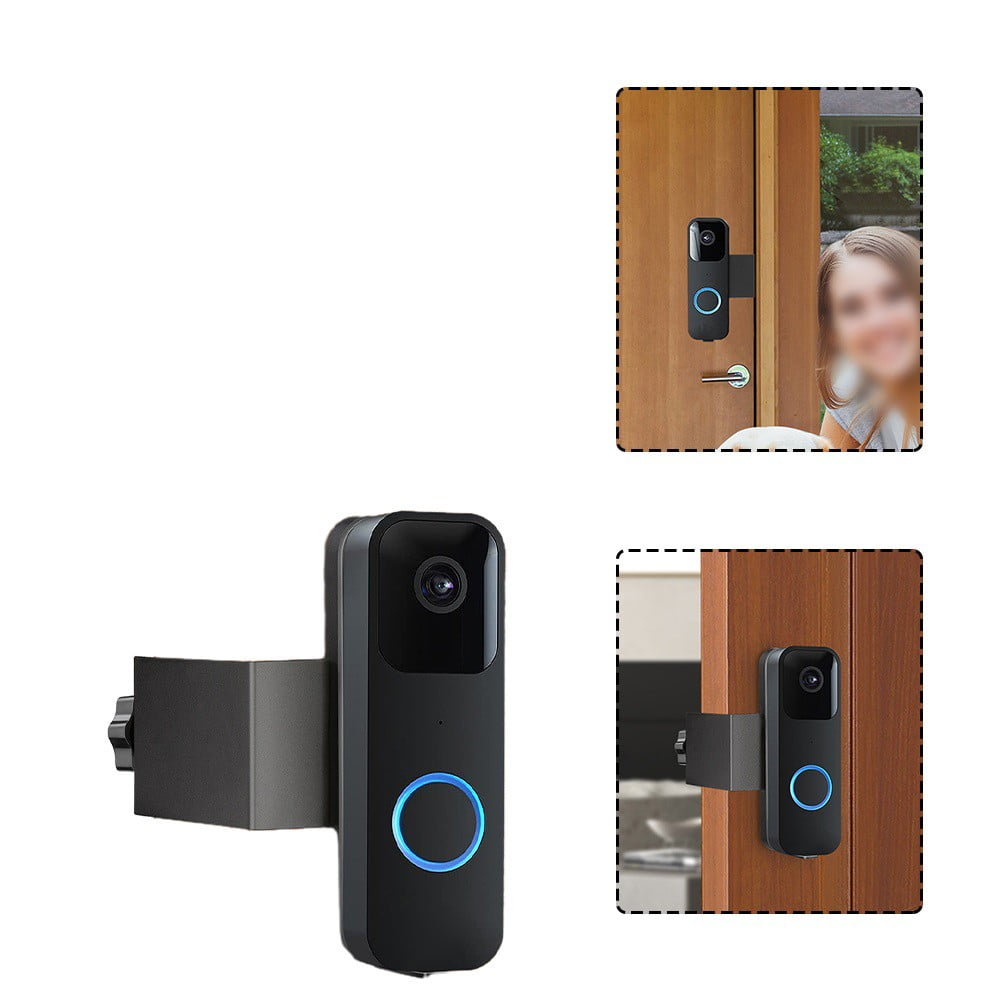 Doorbell Mount for Blink, Anti-Theft for Blink Video Doorbell Door Mount Bracket No Drilling, Not Block Doorbell Motion Sensor, Fit for Blink Doorbell Camera (Black), 1X Doorbell Bracket
