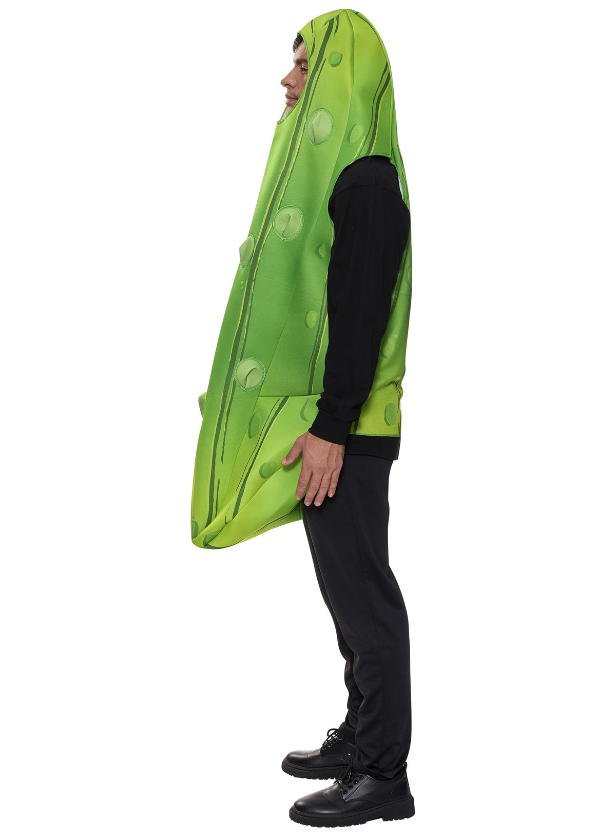 Halloween Pickle Costume for Adult, Unisex Food Costume, Funny Costume for Men, Fruit Jumpsuit for Halloween Fancy Dress Costume