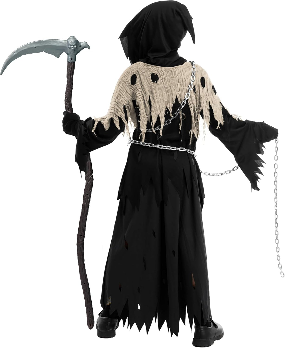 Glowing Eyes Grim Reaper Costume for Kids, Halloween Costume for Boys, Halloween, Dress-Up Party