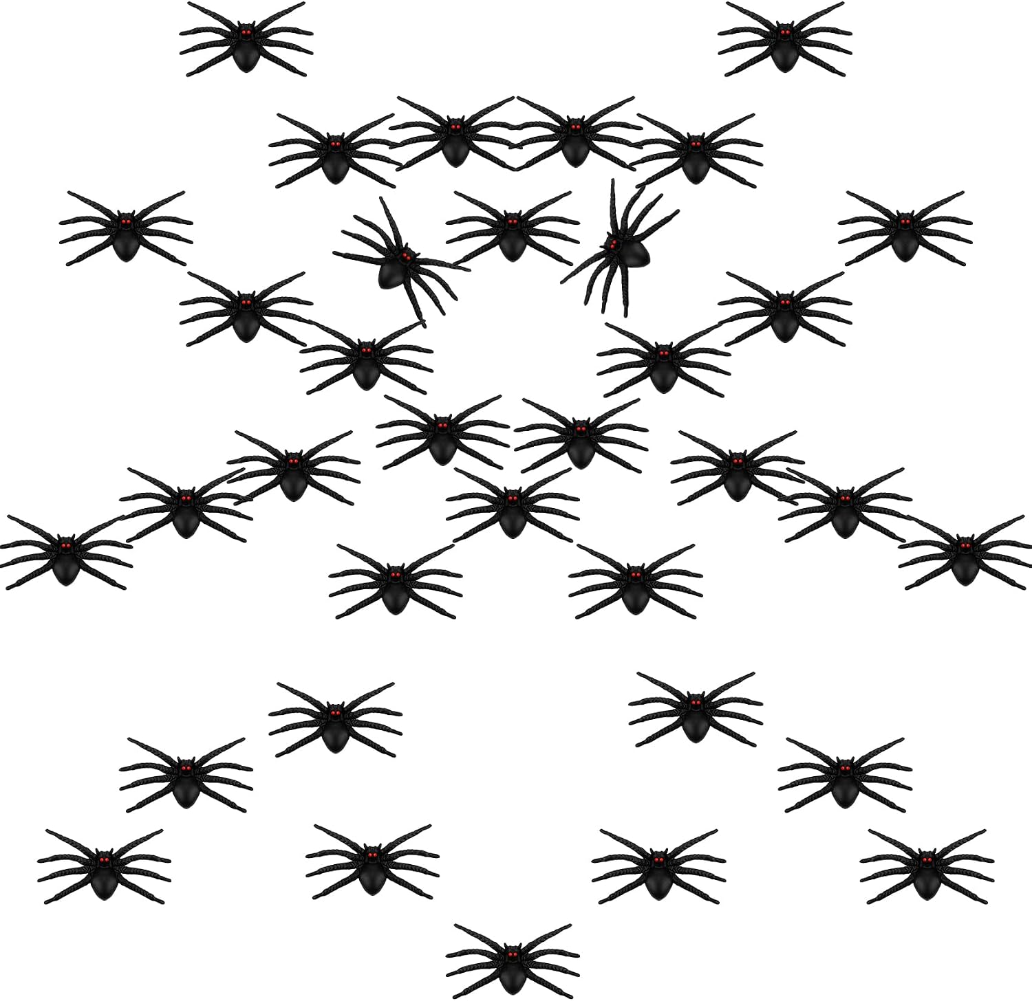 Halloween Fake Plastic Spiders, Halloween Spiders, Halloween Decorations Spiders, Small Realistic Spiders Black Fake Spiders, Halloween Small Spiders Prank Props, Halloween Joking Spiders Web Decor
