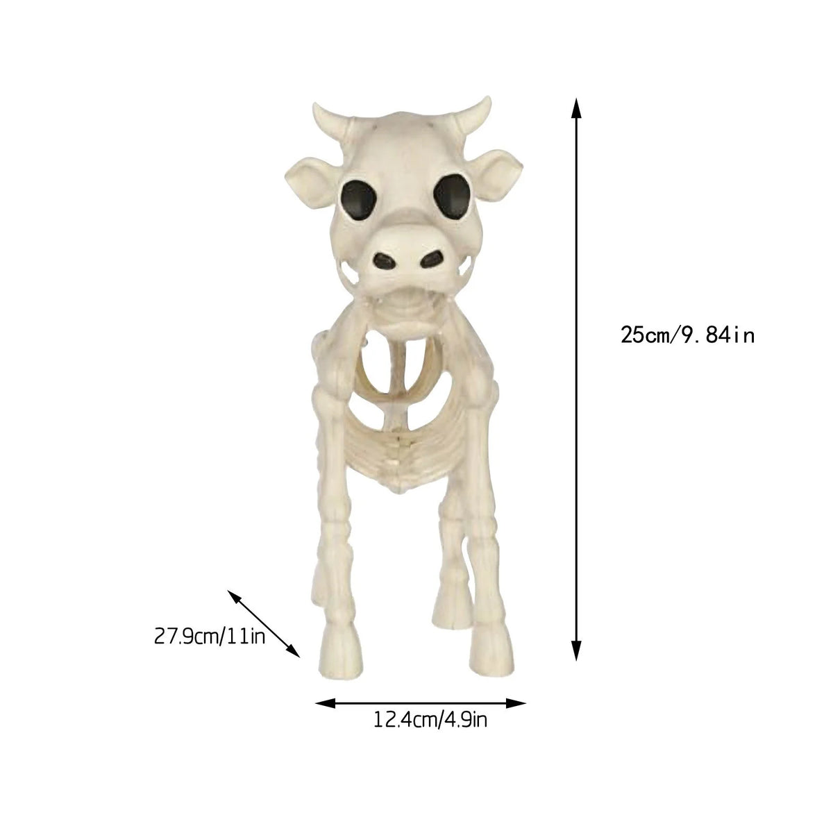 Halloween Decorations Indoor Outdoor Cow Skeleton, 2025 New Cow Skeleton Halloween Decoration, Cow Skeleton Halloween Decorative Prop Halloween on Clearance