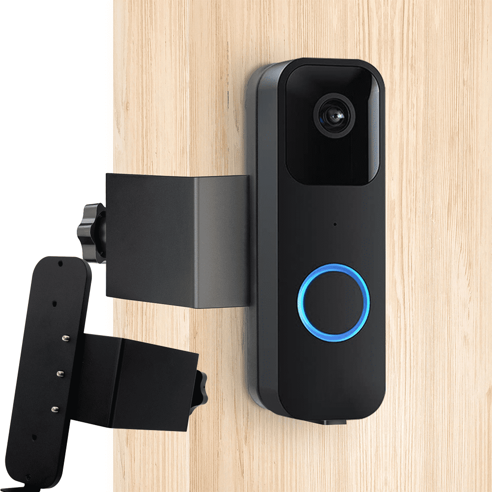 Doorbell Mount for Blink, Anti-Theft for Blink Video Doorbell Door Mount Bracket No Drilling, Not Block Doorbell Motion Sensor, Fit for Blink Doorbell Camera (Black), 1X Doorbell Bracket