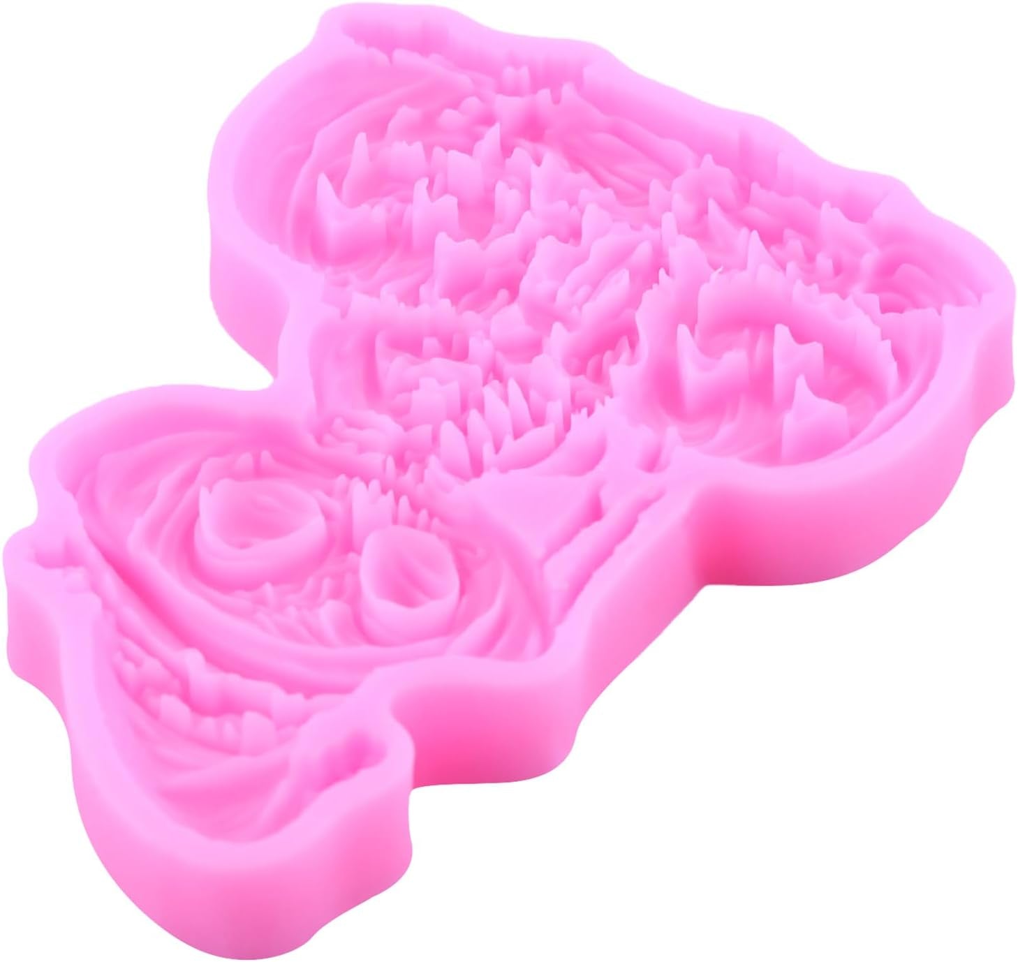 Halloween Skull & Pumpkin Silicone Fondant Mold for Cake Decorating