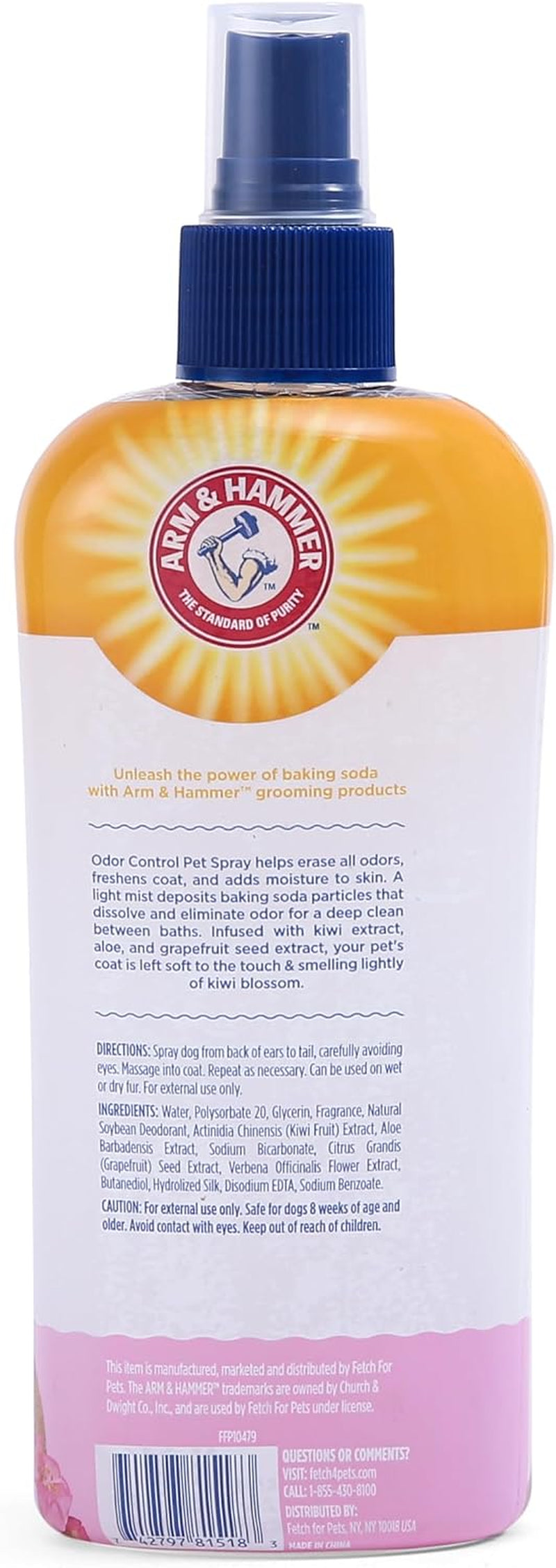 Arm & Hammer Kiwi Blossom Dog Deodorizing Spray, 8 fl oz (6-Pack)