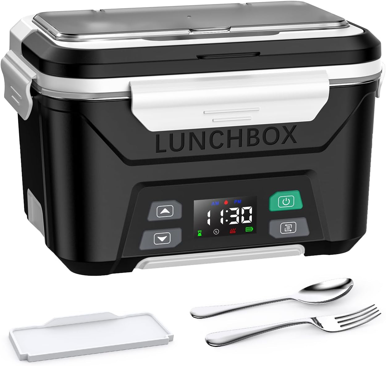 Cordless Electric Heated Lunch Box with Timer – Portable Food Warmer