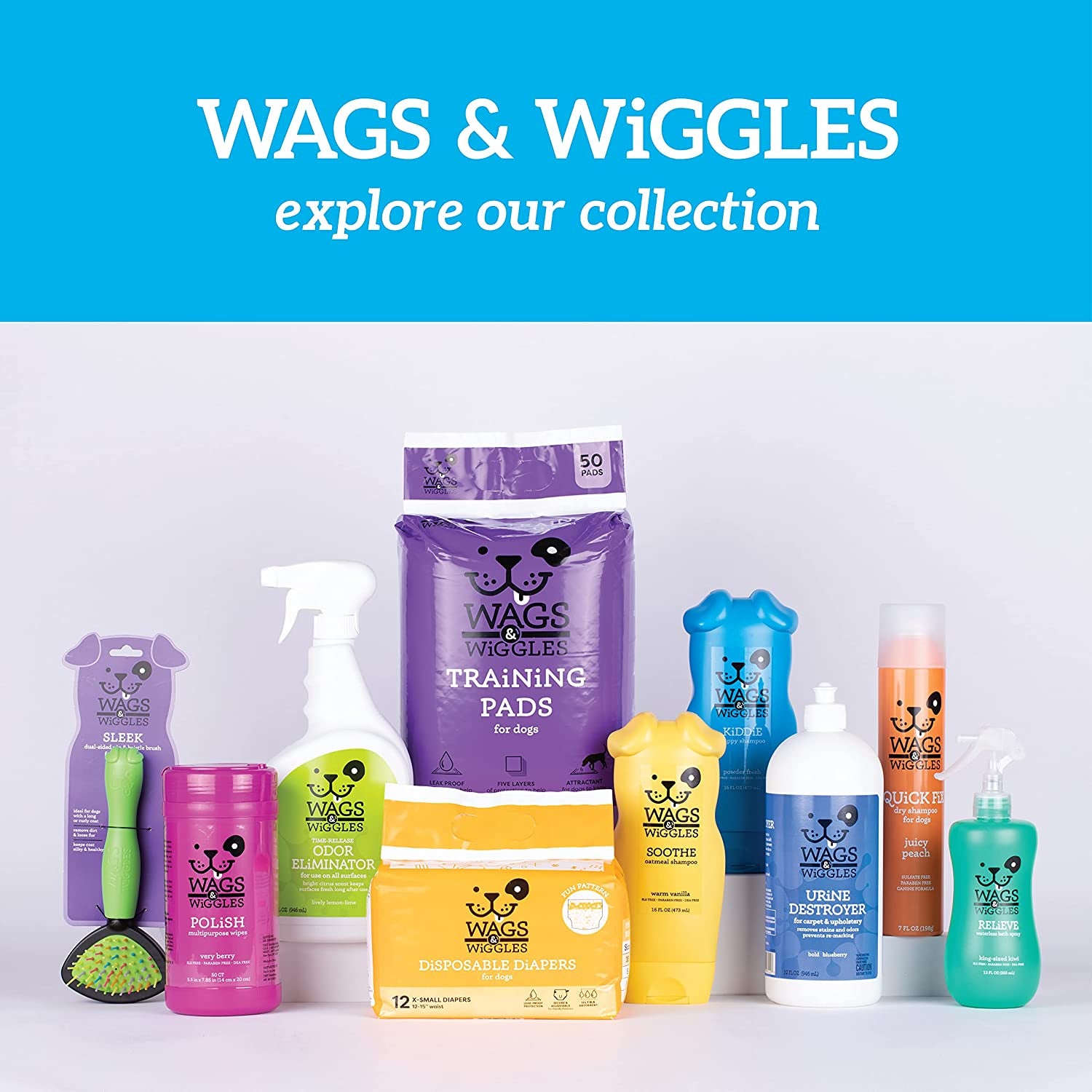 Wags & Wiggles Zesty Grapefruit Dog Deodorizing Spray, 12 fl oz (2-Pack)
