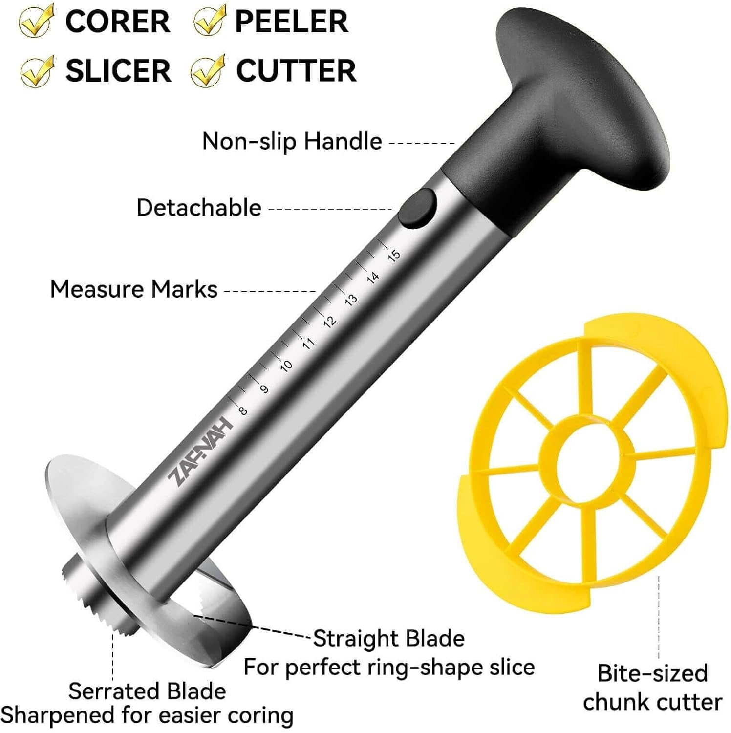 Stainless Steel Pineapple Corer and Slicer Tool