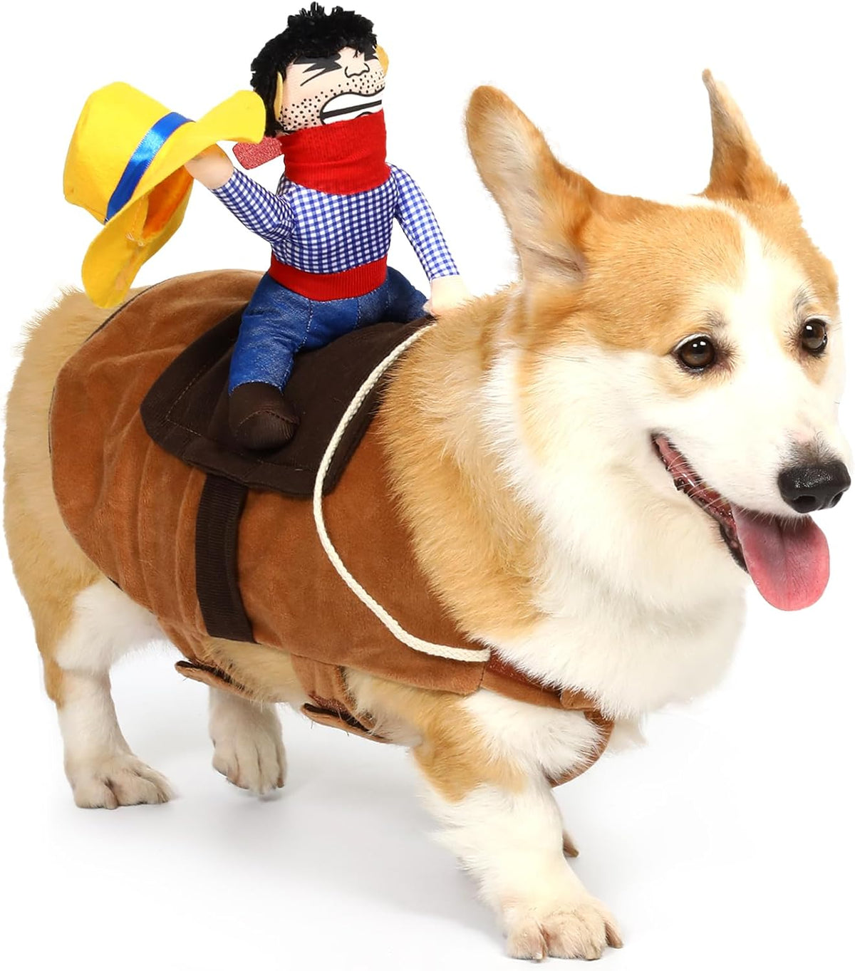 Cowboy Rider Dog Costume - Halloween Dog Costumes for Small Dogs